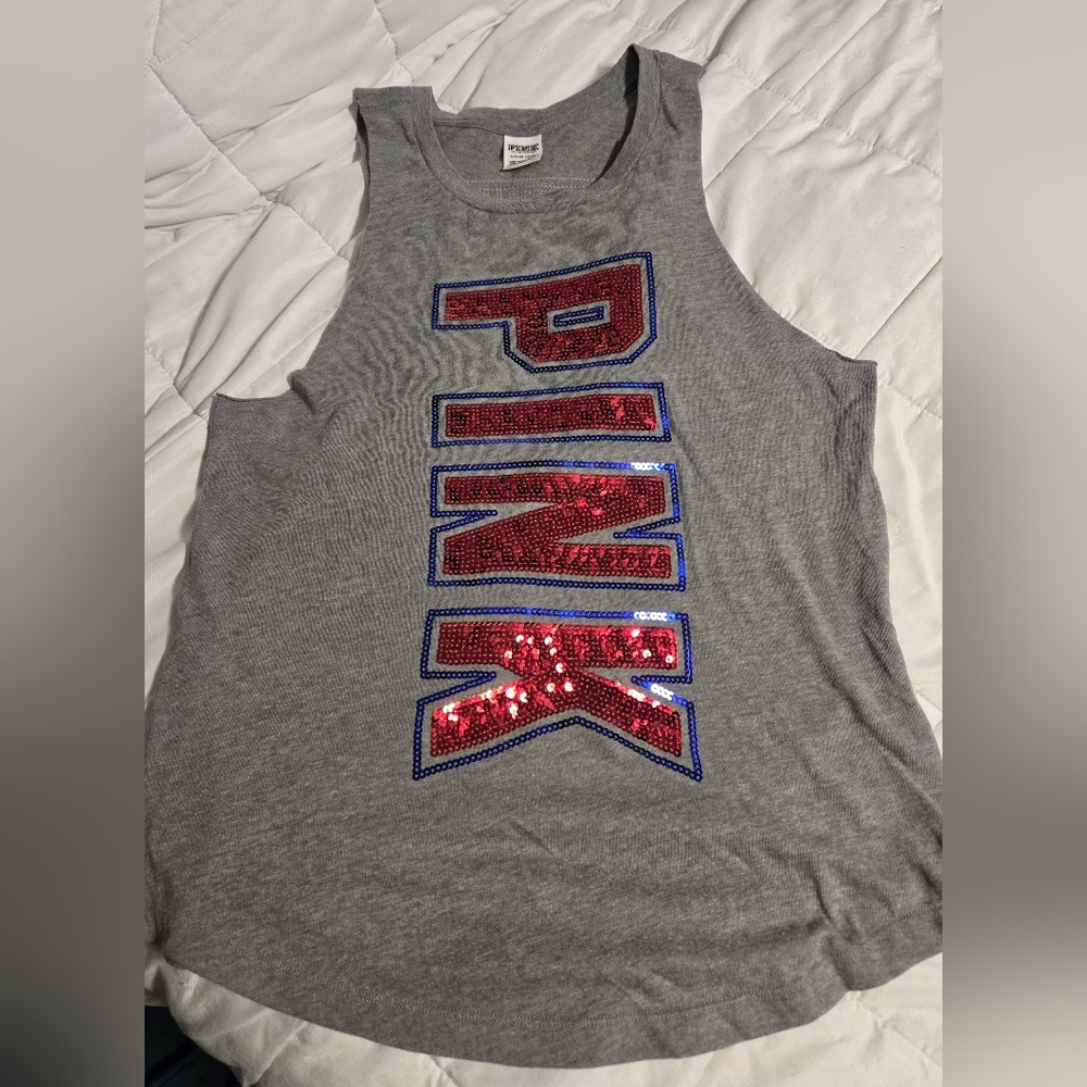 Pink USA tank